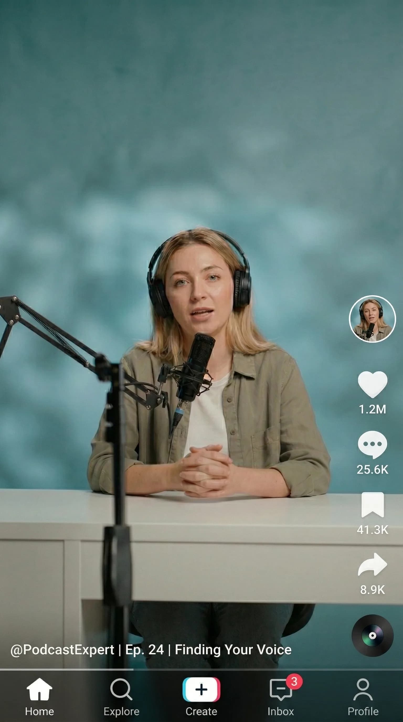 AI Caption Generator interface showing video editor with caption styling